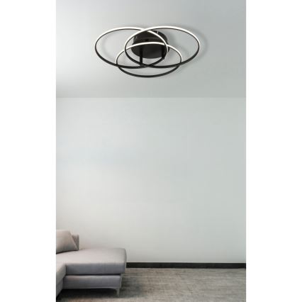 Globo - LED Stropna svjetiljka LED/40W/230V 4000K pr. 45,6 cm crna