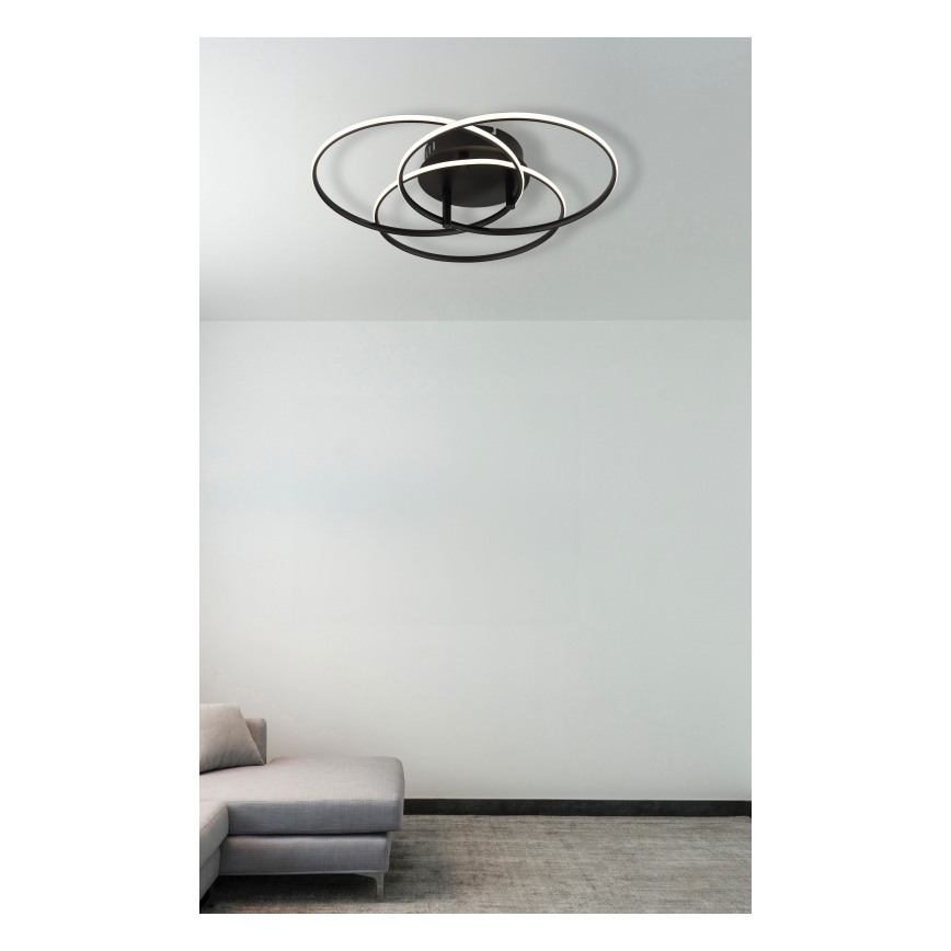 Globo - LED Stropna svjetiljka LED/40W/230V 4000K pr. 45,6 cm crna