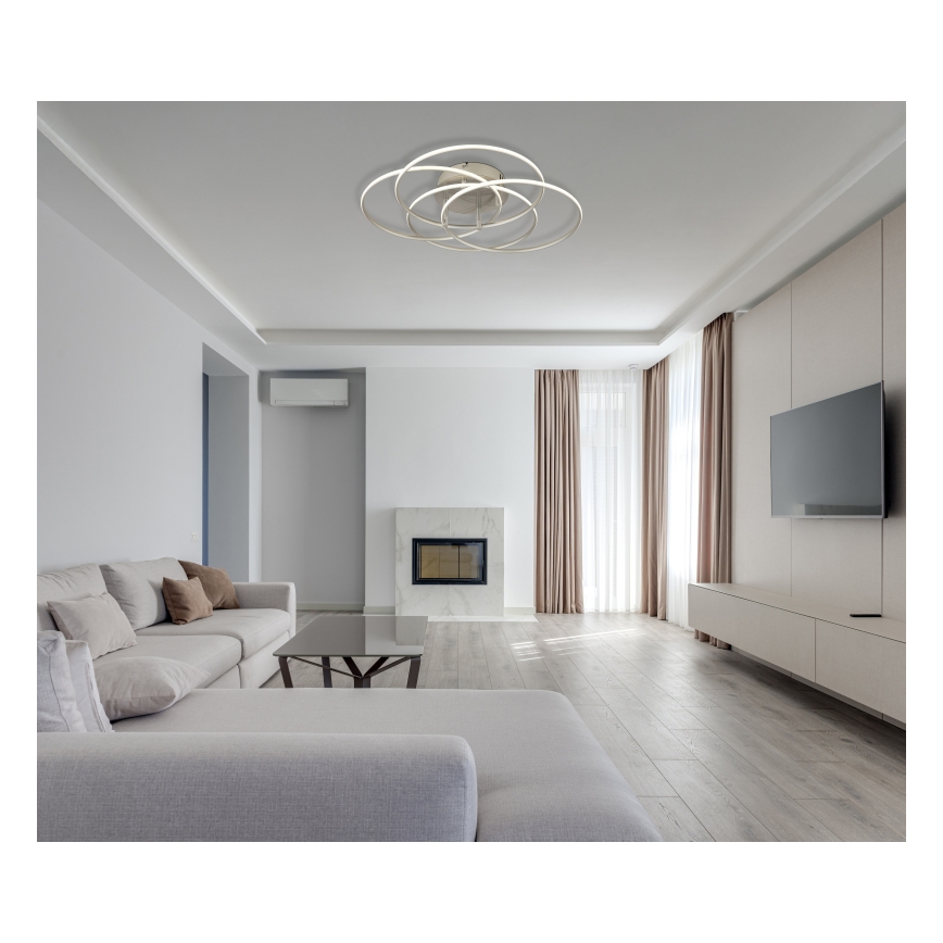 Globo - LED Stropna svjetiljka LED/55W/230V 4000K pr. 51,5 cm mat krom