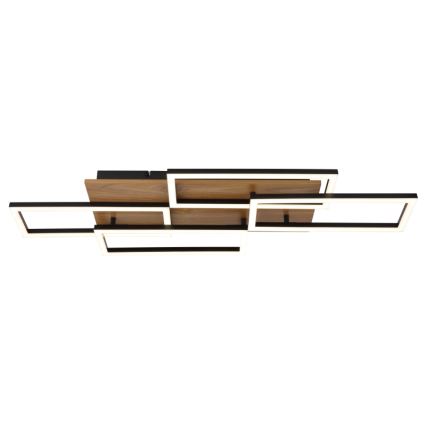 Globo - LED stropno svjetlo s prigušivanjem LED/40W/230V 2700-6500K 32,5x87,5 cm smeđa/crna + daljinski upravljač