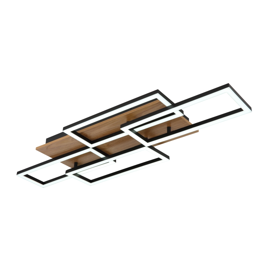 Globo - LED stropno svjetlo s prigušivanjem LED/40W/230V 2700-6500K 32,5x87,5 cm smeđa/crna + daljinski upravljač