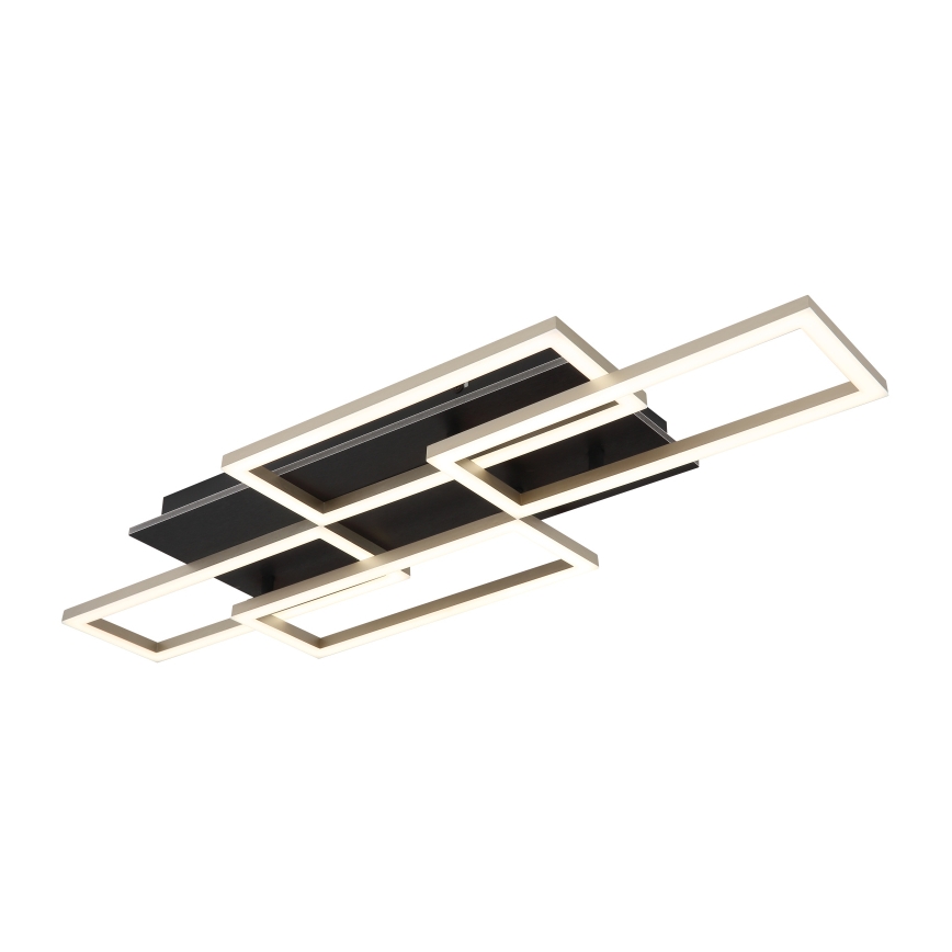 Globo - LED stropna svjetiljka s mogućnošću prigušivanja LED/40W/230V 2700-6500K 32,5x87,5 cm crna + daljinski upravljač