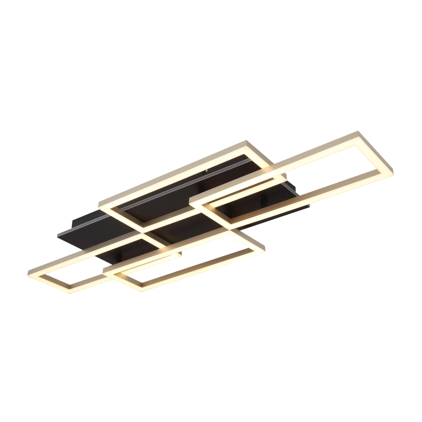 Globo - LED stropna svjetiljka s mogućnošću prigušivanja LED/40W/230V 2700-6500K 32,5x87,5 cm crna + daljinski upravljač
