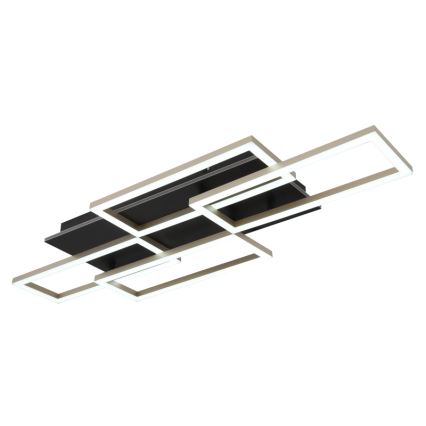 Globo - LED stropna svjetiljka s mogućnošću prigušivanja LED/40W/230V 2700-6500K 32,5x87,5 cm crna + daljinski upravljač