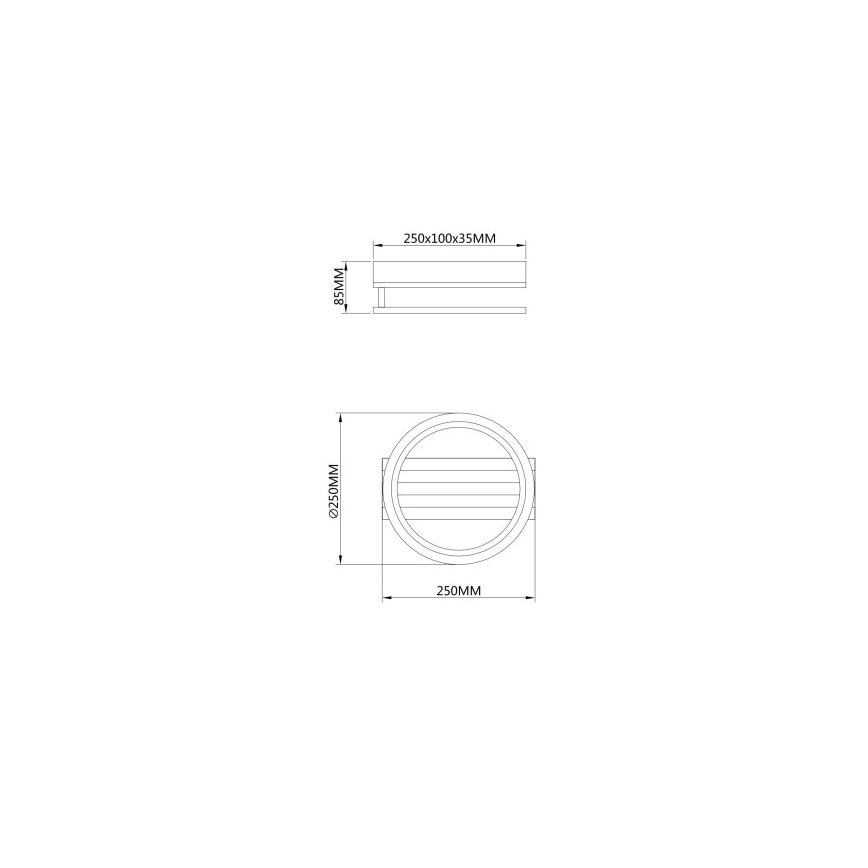 Globo - LED stropno svjetlo LED/10W/230V 3000/4200/600K 25x25 cm