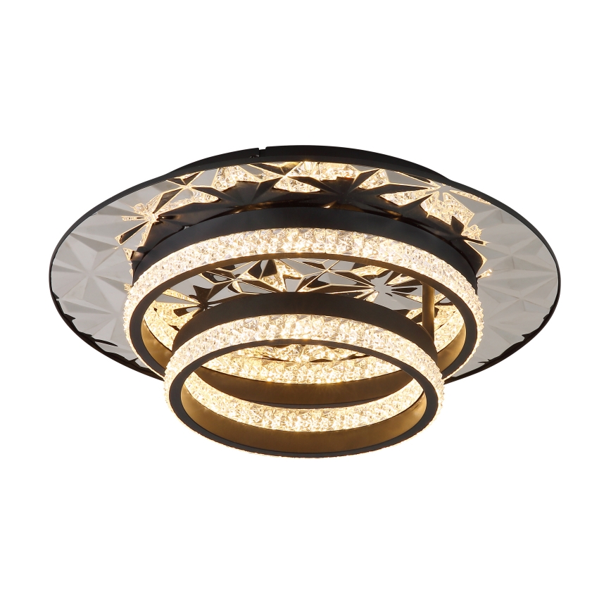 Globo - LED Stropna svjetiljka LED/24W/230V 3000K 40x50,5 cm crna/sjajni krom