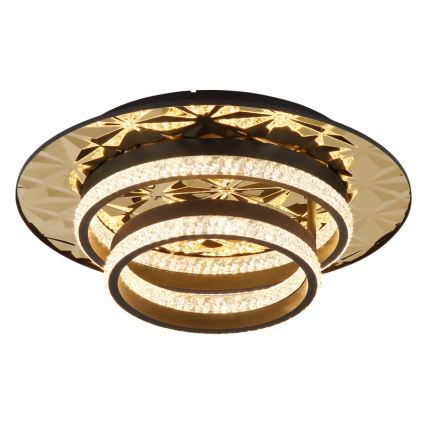 Globo - LED Stropna svjetiljka LED/24W/230V 3000K 40x50,5 cm crna/zlatna