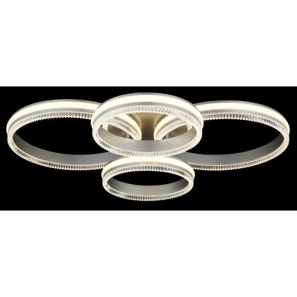 Globo - LED stropna svjetiljka s prigušivanjem LED/90W/230V 2700-6000K srebrna + daljinski upravljač