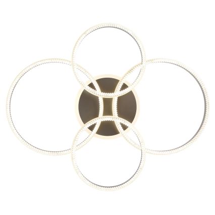 Globo - LED stropna svjetiljka s prigušivanjem LED/90W/230V 2700-6000K srebrna + daljinski upravljač