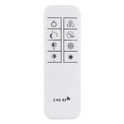 Globo - LED stropna svjetiljka s prigušivanjem LED/90W/230V 2700-6000K srebrna + daljinski upravljač