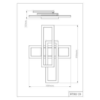 Globo - LED Stropno svjetlo LED/24W/230V 3000/4000/6000K