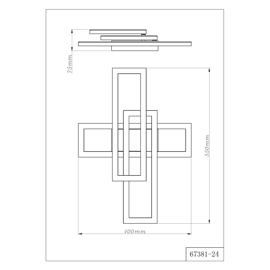 Globo - LED Stropno svjetlo LED/24W/230V 3000/4000/6000K