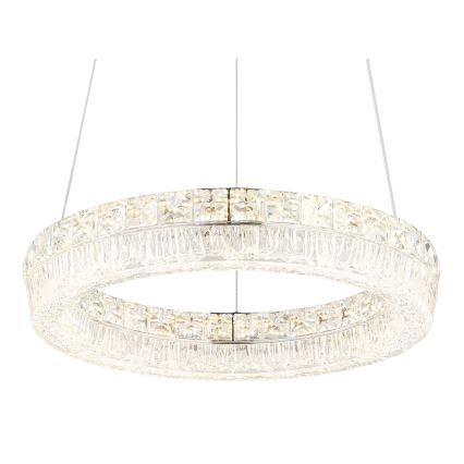 Globo - LED prigušivi luster na sajli LED/24W/230V 2700-6000K prozirno + daljinski upravljač