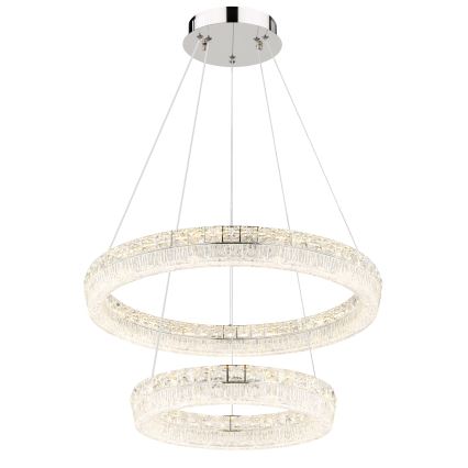 Globo - LED luster na sajli s mogućnošću prigušivanja LED/60W/230V 2700-6000K proziran + daljinski upravljač