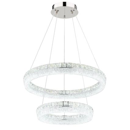 Globo - LED luster na sajli s mogućnošću prigušivanja LED/60W/230V 2700-6000K proziran + daljinski upravljač