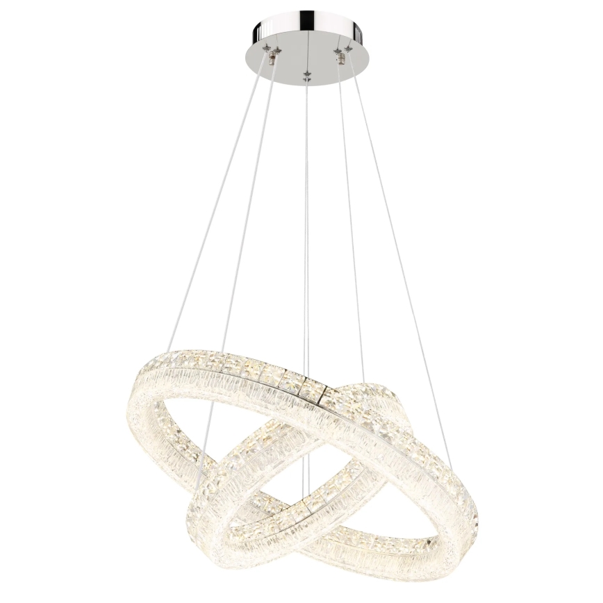Globo - LED luster na sajli s mogućnošću prigušivanja LED/60W/230V 2700-6000K proziran + daljinski upravljač