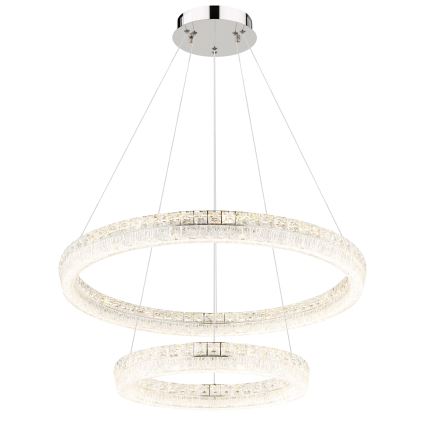 Globo - LED luster na užetu s mogućnošću prigušivanja LED/72W/230V 2700-6000K proziran + daljinski upravljač