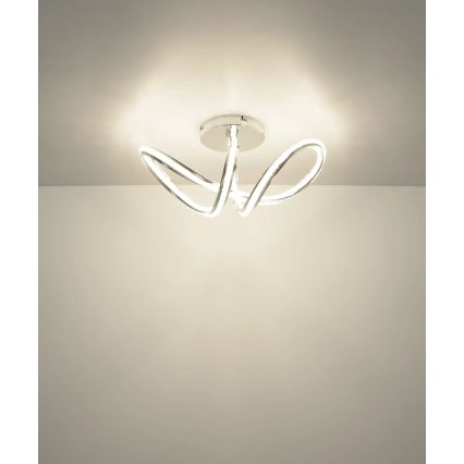 Globo - Prigušivo LED stropno svjetlo LED/40W/230V 2700-6000K sjajni krom + daljinski upravljač
