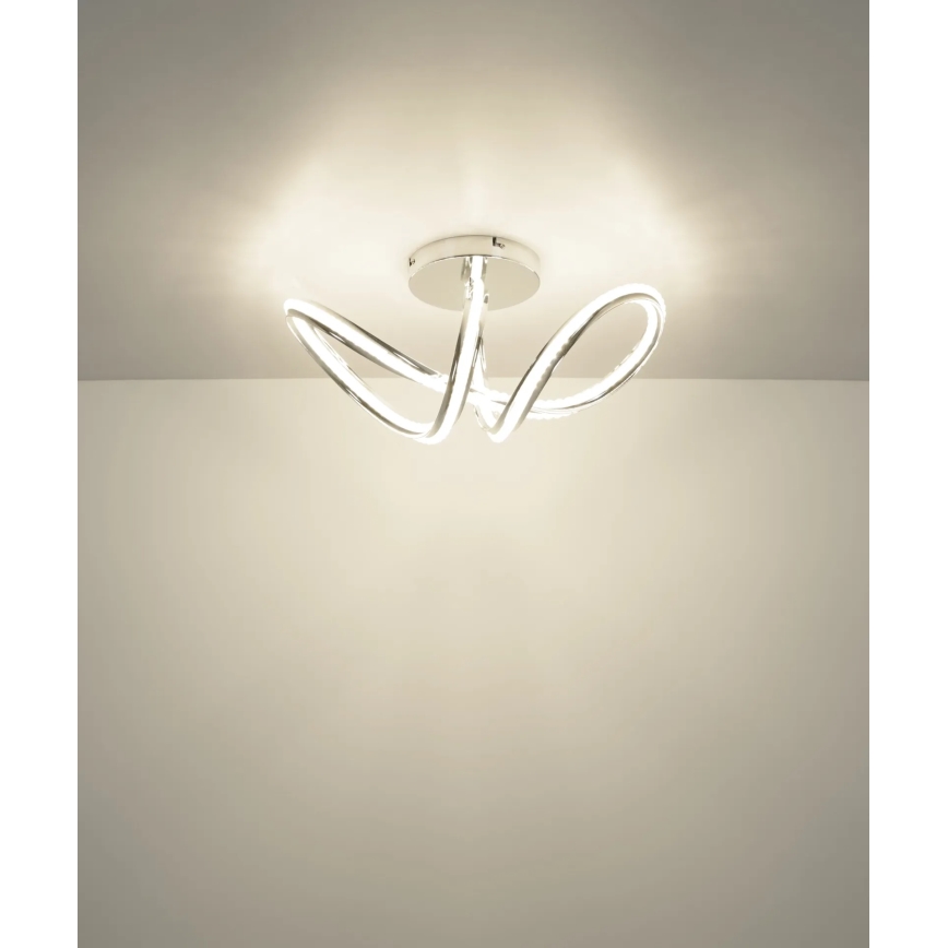 Globo - Prigušivo LED stropno svjetlo LED/40W/230V 2700-6000K sjajni krom + daljinski upravljač