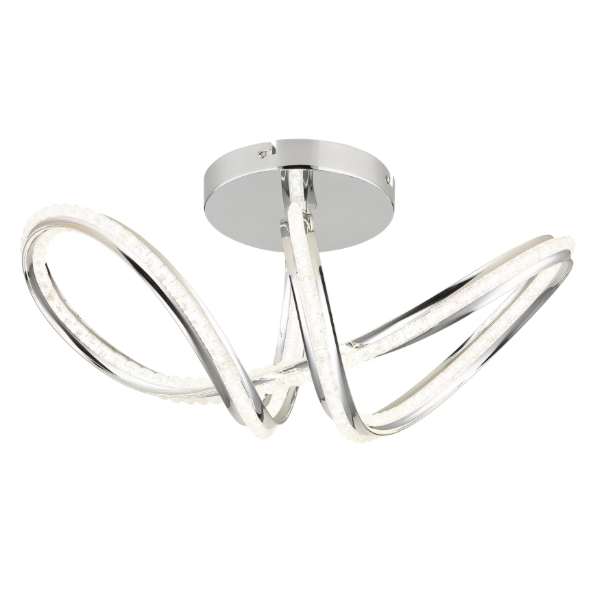 Globo - Prigušivo LED stropno svjetlo LED/40W/230V 2700-6000K sjajni krom + daljinski upravljač