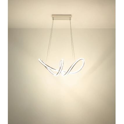 Globo - prigušivi LED luster na kabelu LED/45W/230V 2700-6000K sjajni krom + daljinski upravljač