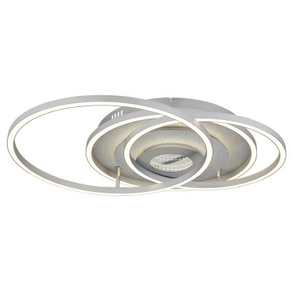 Globo - LED prigušivo stropno svjetlo LED/40W/230V 2700-6500K 57x99,2 cm srebrno + daljinski upravljač