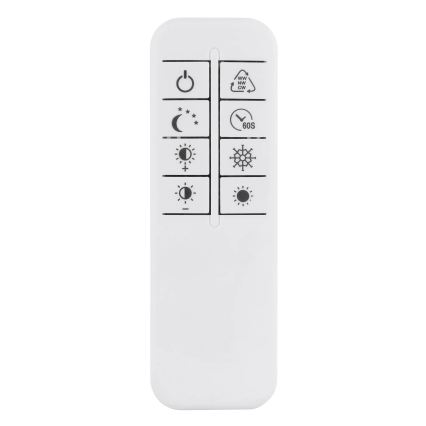 Globo - LED stropna svjetiljka s mogućnošću prigušivanja LED/60W/230V 2700-6500K 80,8x99,2 cm srebrna + daljinski upravljač