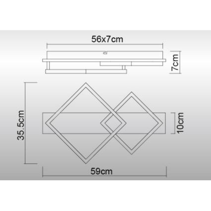 Globo - LED Stropna svjetiljka LED/24W/230V 3000K
