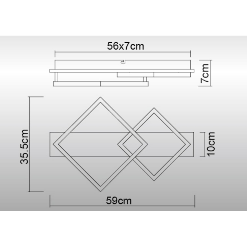 Globo - LED Stropna svjetiljka LED/24W/230V 3000K