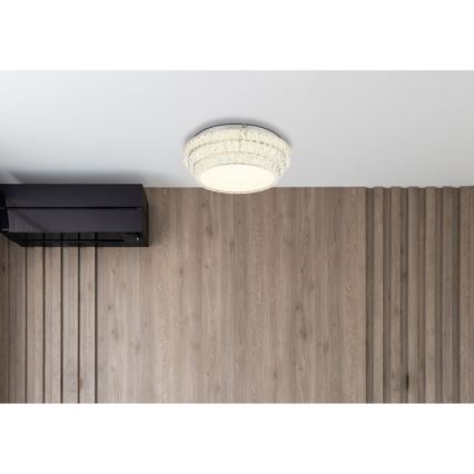 Globo - LED Prigušiva stropna svjetiljka LED/48W/230V 2700-6000K pr. 50 cm bijela + daljinski upravljač