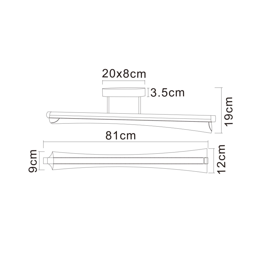 Globo - LED luster na štangu LED/28W/230V 2700/4000/6000K