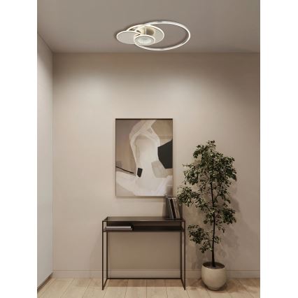 Globo - LED prigušivo stropno svjetlo LED/24W/230V 2700-6000K srebrno + daljinski upravljač