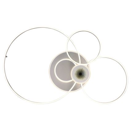 Globo - LED stropna svjetiljka s mogućnošću prigušivanja LED/36W/230V 2700-6000K srebrna + daljinski upravljač