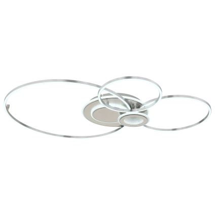 Globo - LED stropna svjetiljka s mogućnošću prigušivanja LED/36W/230V 2700-6000K srebrna + daljinski upravljač