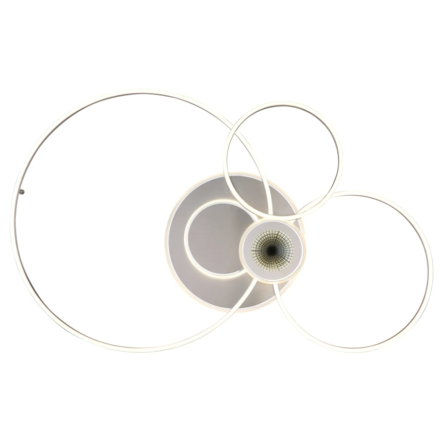 Globo - LED stropno svjetlo s prigušivanjem LED/36W/230V 2700-6500K srebrno + daljinski upravljač