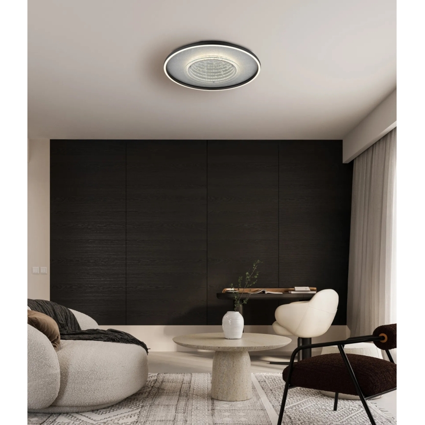 Globo - LED stropna svjetiljka LED/40W/230V 3000/4000/6000K, promjer 51,5 cm, crna