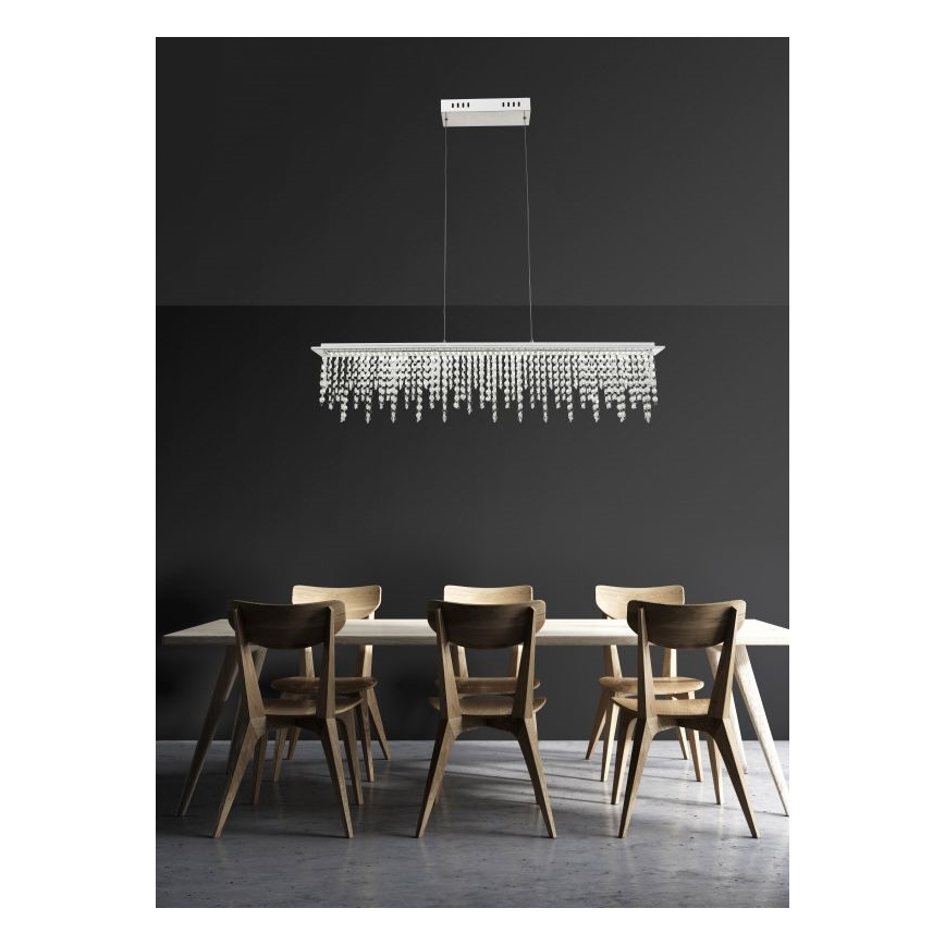 Globo - LED Prigušivi kristalni luster na sajli LED/24W/230V 3000-6000K + daljinski upravljač