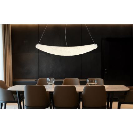 Globo - LED luster na sajli s mogućnošću prigušivanja LED/40W/230V 2700-6000K sjajni krom + daljinski upravljač