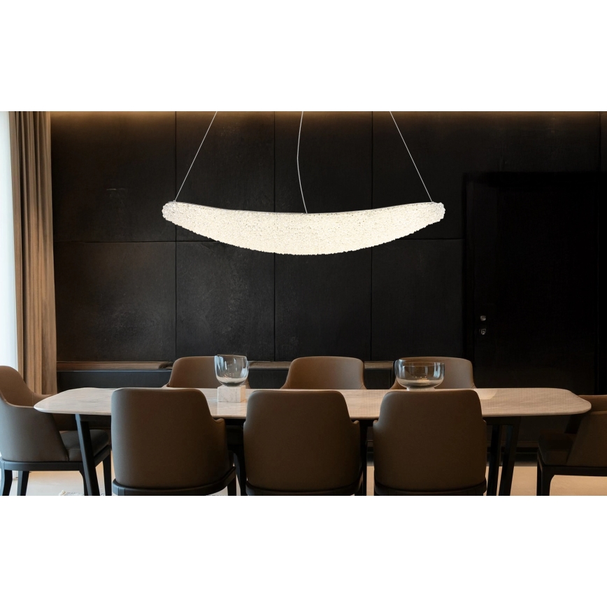 Globo - LED luster na sajli s mogućnošću prigušivanja LED/40W/230V 2700-6000K sjajni krom + daljinski upravljač