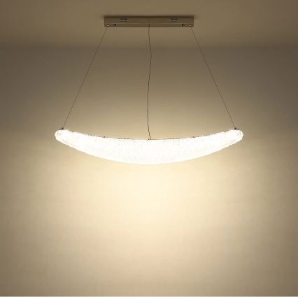 Globo - LED luster na sajli s mogućnošću prigušivanja LED/40W/230V 2700-6000K sjajni krom + daljinski upravljač