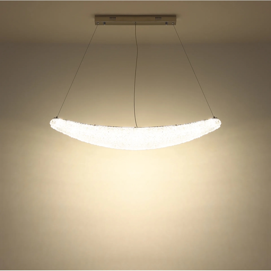 Globo - LED luster na sajli s mogućnošću prigušivanja LED/40W/230V 2700-6000K sjajni krom + daljinski upravljač