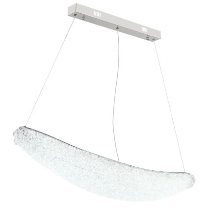 Globo - LED luster na sajli s mogućnošću prigušivanja LED/40W/230V 2700-6000K sjajni krom + daljinski upravljač