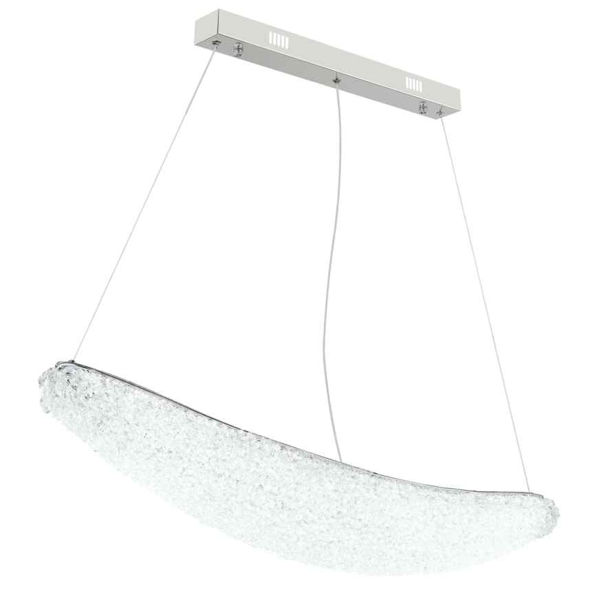 Globo - LED luster na sajli s mogućnošću prigušivanja LED/40W/230V 2700-6000K sjajni krom + daljinski upravljač