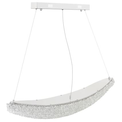 Globo - LED luster na sajli s mogućnošću prigušivanja LED/40W/230V 2700-6000K sjajni krom + daljinski upravljač