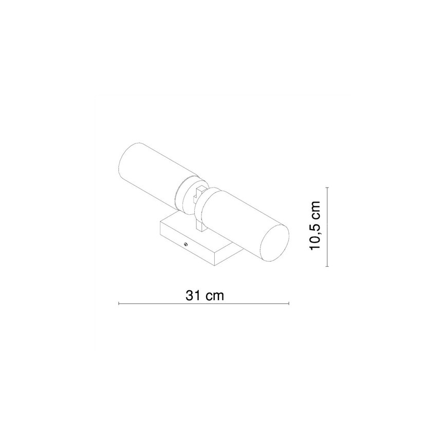 Globo - Zidna svjetiljka za kupaonicu 2xE14/40W/230V IP44