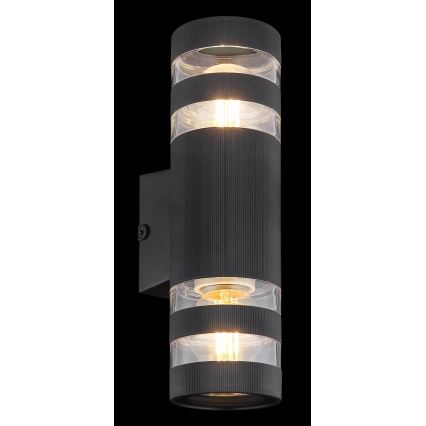 Globo - Zidna svjetiljka 2xE27/10W/230V crna
