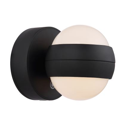 Globo - LED zidno svjetlo s dodirnim upravljačem, punjivo, prigušivo LED/1,4W/5V 1800 mAh crno