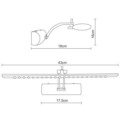 Globo - LED Svjetiljka za slike LED/3W/230V