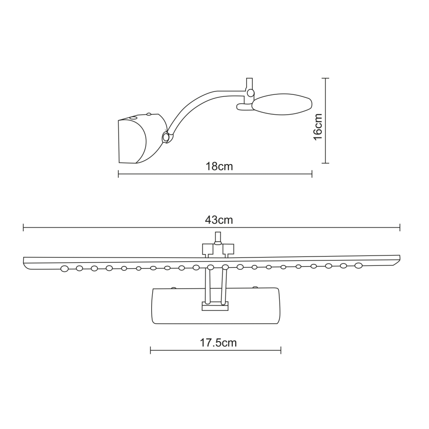 Globo - LED Svjetiljka za slike LED/3W/230V