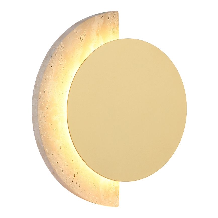 Globo - LED zidna svjetiljka LED/8W/230V 3000K Ø 20 cm travertin